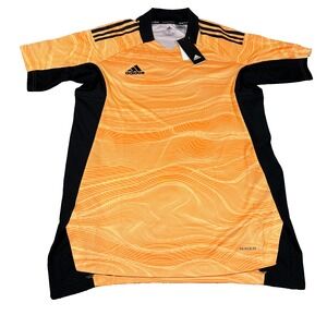 Adidas JDU51 Mens Size M Orange Primeblue Aeroready Soccer Performance Shirt NWT
